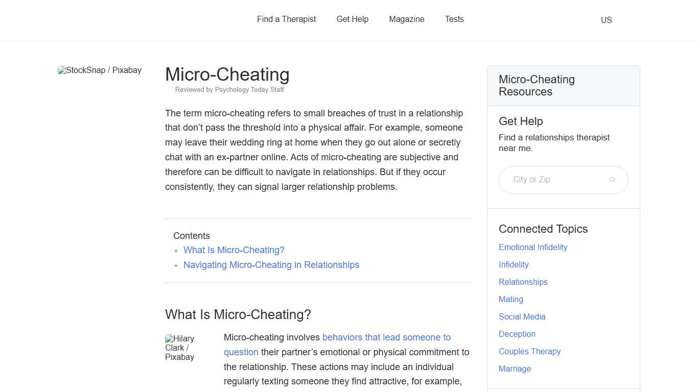 Micro-Cheating Psychology Today