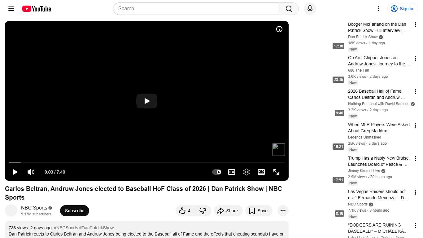 Carlos Beltran, Andruw Jones elected to Baseball HoF Class of 2026 Dan Patrick Show NBC Sports - YouTube